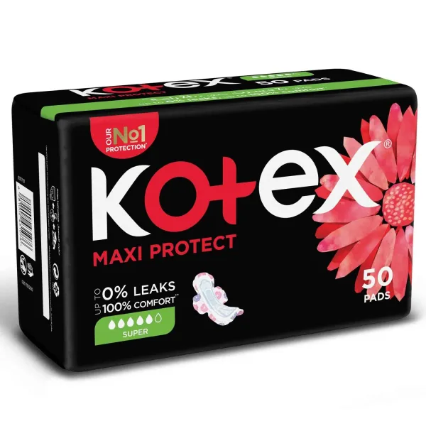 Kotex Maxi Protect Thick Super Size Sanitary Pads with Wings 50pcs (2)
