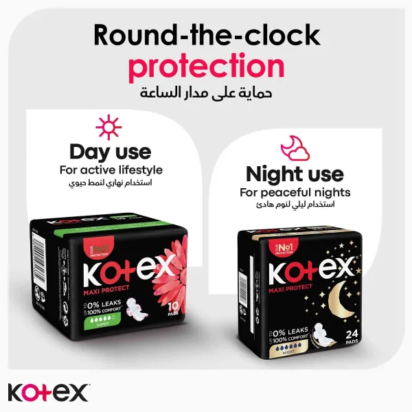Kotex Maxi Protect Thick Super Size Sanitary Pads with Wings 50pcs (6)