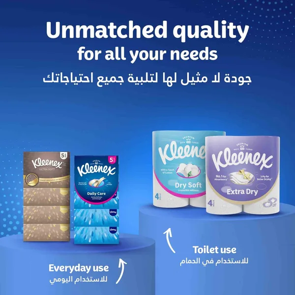 Kleenex Kitchen Towel Jumbo Roll 2ply 90 Sheets Value Pack 4 Rolls (7)
