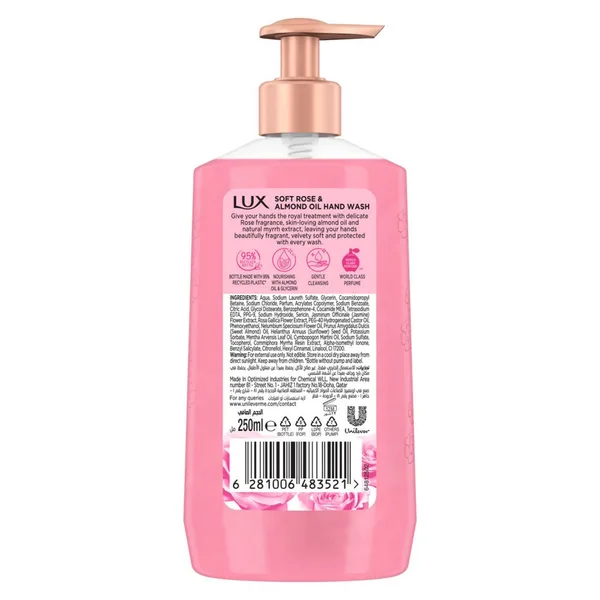 Lux Perfumed Liquid Hand Wash with Soft Rose 250 ml (2)