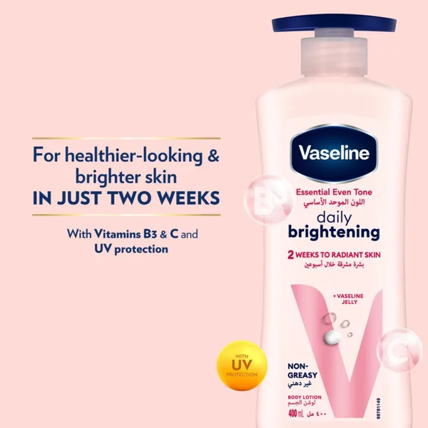 Vaseline Essential Even Tone Daily Brightening Body Lotion 400 ml (4)