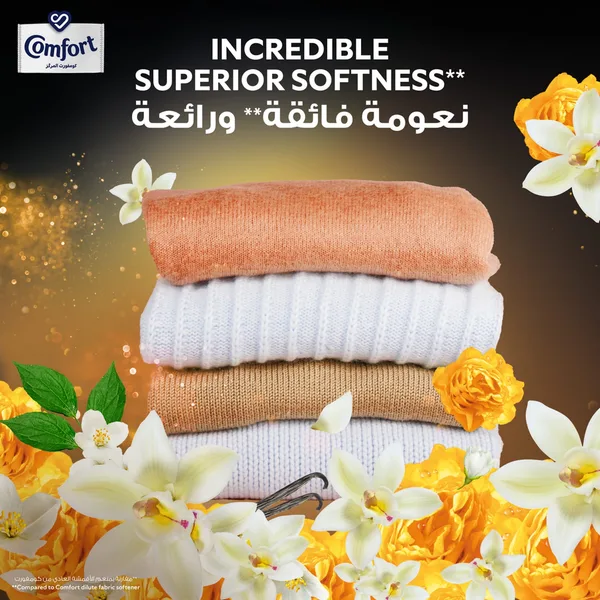 Comfort Concentrate Fabric Softener Vanilla Indulgence 9x Fragrance 1.4 Litres (6)