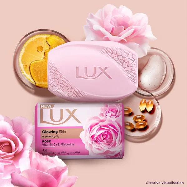 Lux Glowing Skin Rose Bar Soap 170 g (3)