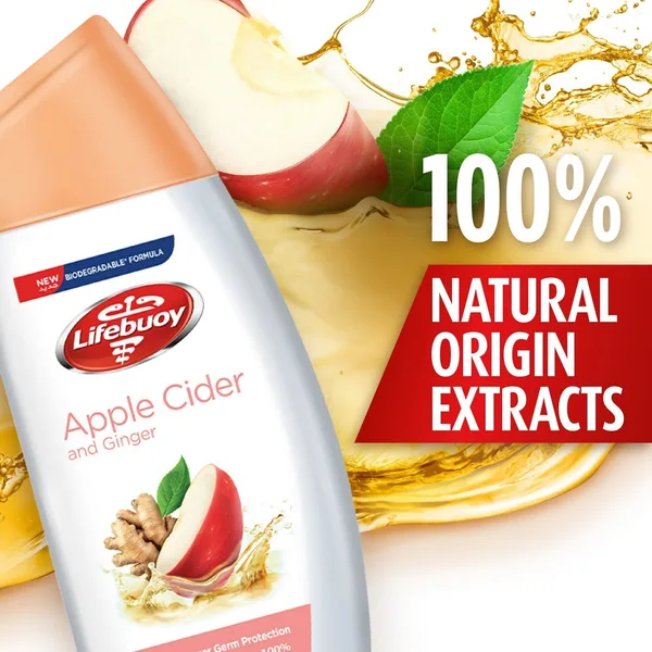 Lifebuoy Apple Cider & Ginger Antibacterial Bodywash 300 ml (3)