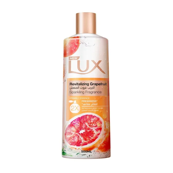 Lux Grapefruit with Vitamin C Essence & 2x Freshness Revitalizing Body Wash 500 ml