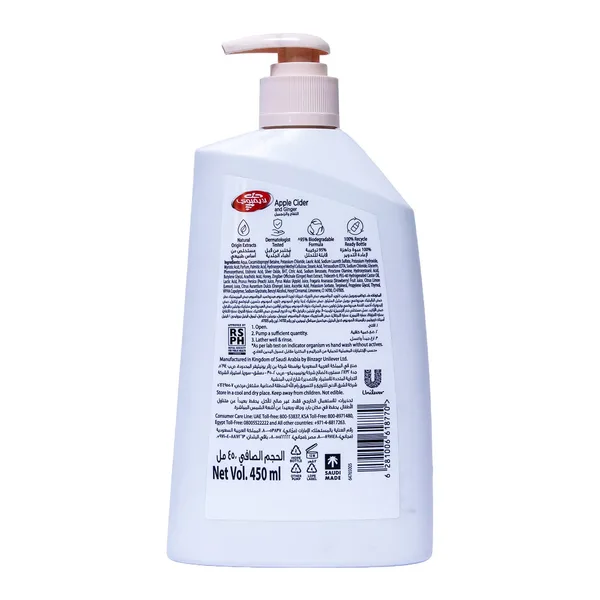 Lifebuoy Anti-Bacterial Hand Wash with Apple Cider and Ginger Scent 450 ml (2)
