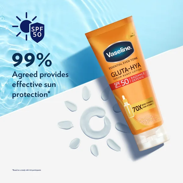 Vaseline Gluta-Hya Serum Burst Lotion Radiance Defense 180 ml (2)