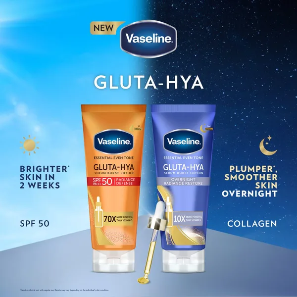 Vaseline Gluta-Hya Serum Burst Lotion Radiance Defense 180 ml (6)
