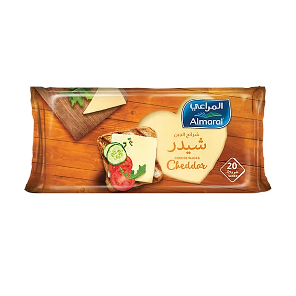 جبنة شرائح شيدر 400جرام المراعي
