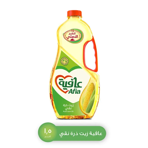 Afia Pure Corn Oil Enriched with Vitamins A D & E 1.5 Litres (2)