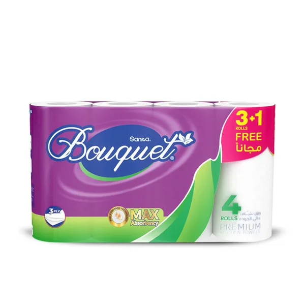 Sanita Bouquet Kitchen Towels 3ply 4 Rolls (2)