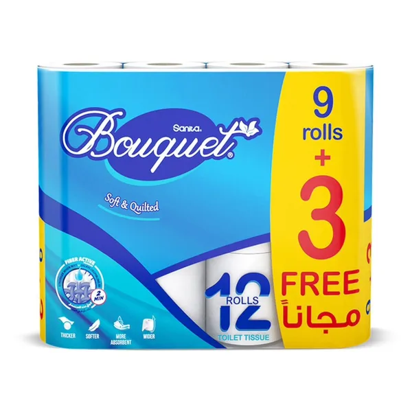 Sanita Bouquet Toilet Tissue 12 Rolls (2)