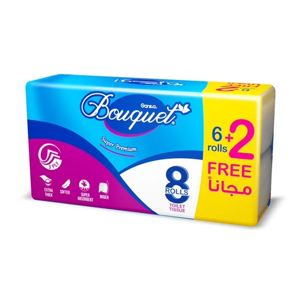 ورق حمام بوكيه 8 رول (2)