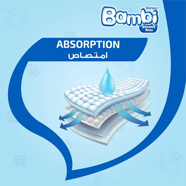 Sanita Bambi Baby Diaper Value Pack Size 5 Extra Large 12-22 kg 28 pcs (7)
