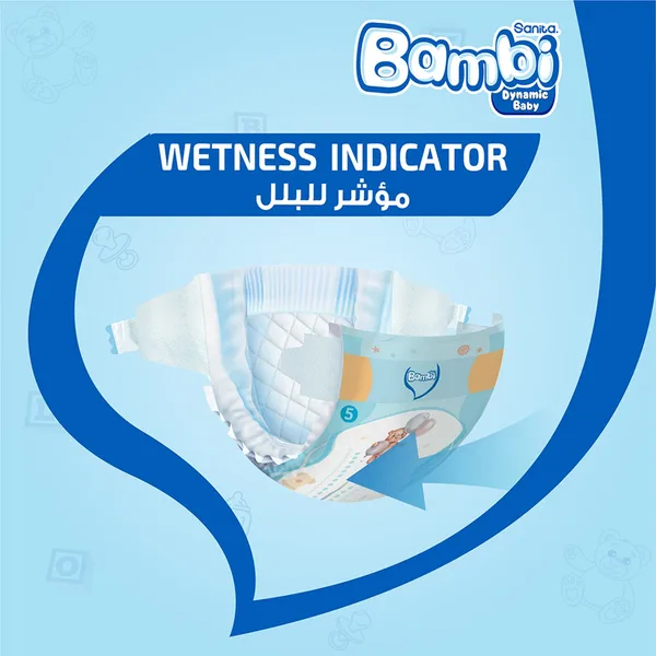 Sanita Bambi Baby Diaper Value Pack Size 5 Extra Large 12-22 kg 28 pcs (8)