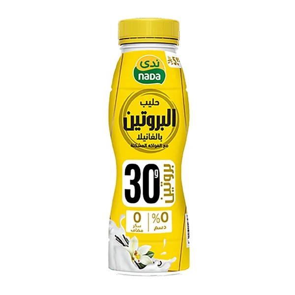 ندى حليب البروتين نكهة فانيلا قليل دسم 320مل ندى (2)