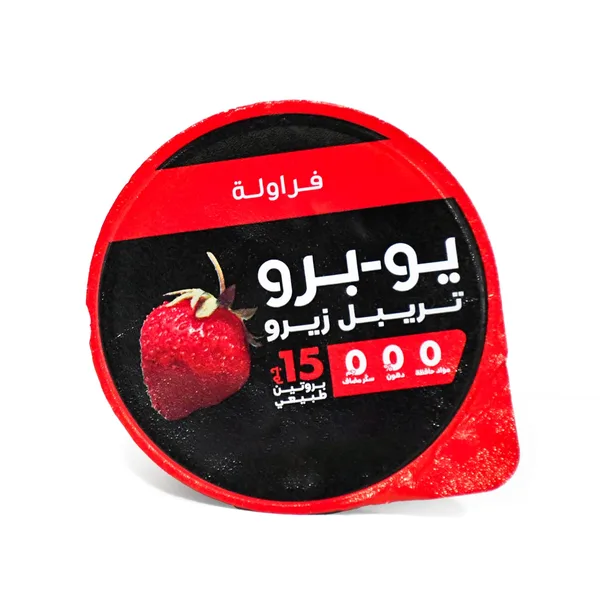 يوبرو زبادي بروتين مخفوق 150جم فراولة مشكل زيرو سكر (2)