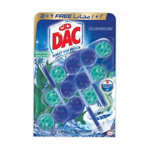 Dac Clean and Fresh Toilet Rim Block Assorted 50 g 2+1 (2)