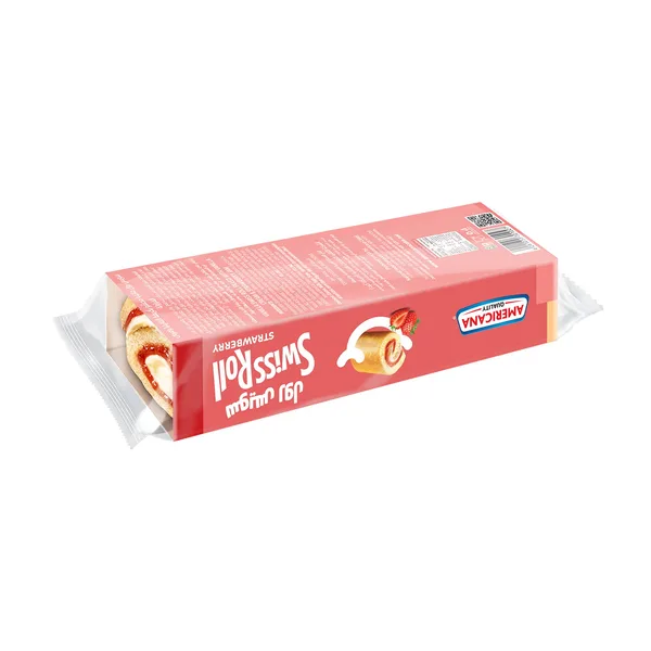 Americana Strawberry Swiss Roll 110 g (2)