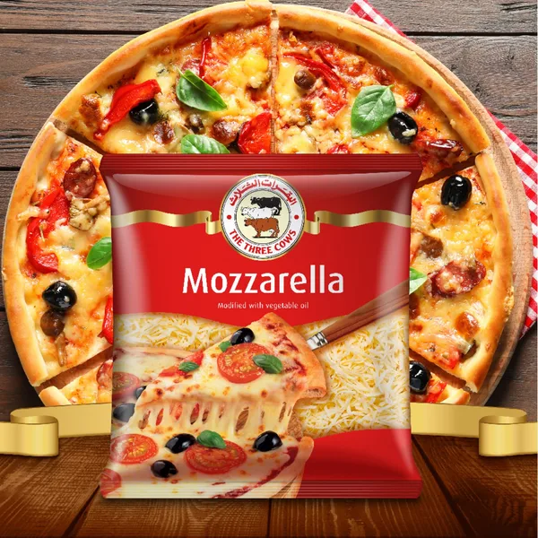 The Three Cows Shredded Mozzarella Cheese 500 g (4)