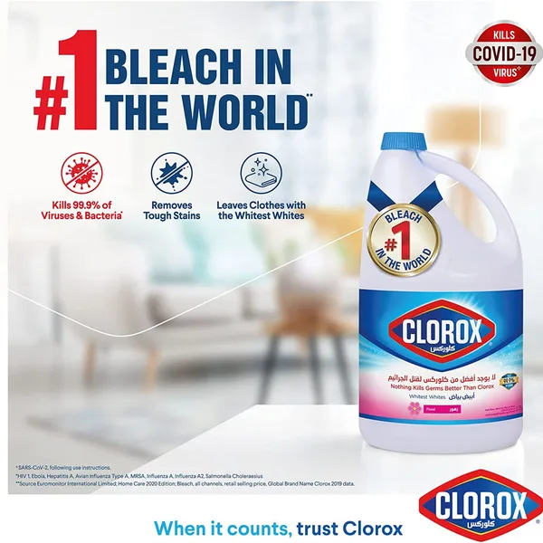 Clorox Liquid Bleach Floral Scent 3.78 Litres (3)