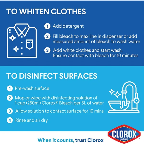 Clorox Liquid Bleach Floral Scent 3.78 Litres (5)