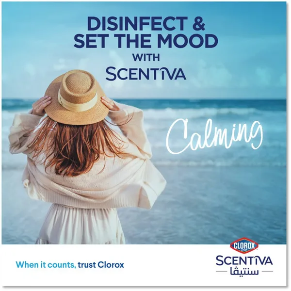 Clorox Scentiva Calming Red Sea Breeze Scent Disinfectant Cleaner Bleach Free 3 Litres (2)