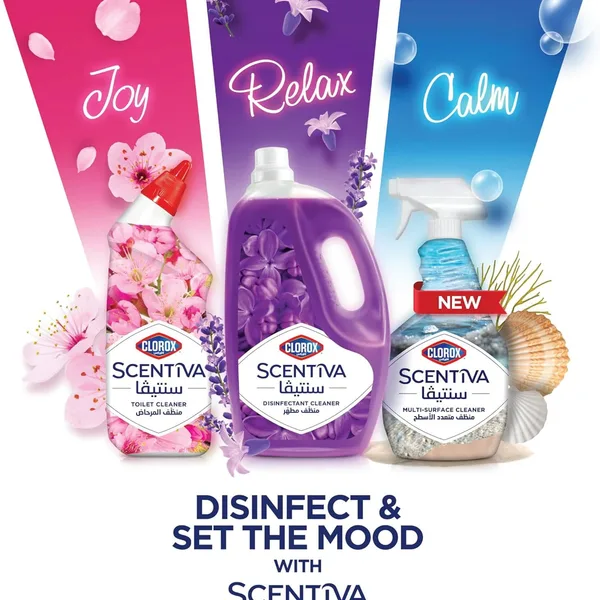 Clorox Scentiva Calming Red Sea Breeze Scent Multi-Surface Cleaner Spray Bleach Free 500 ml (6)