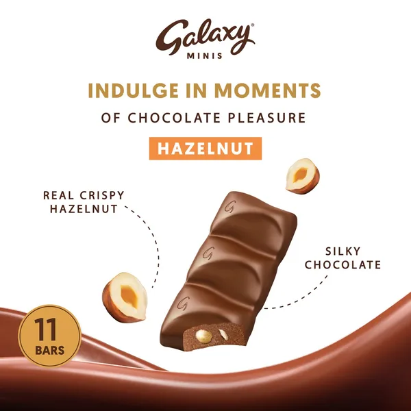 Galaxy Minis Hazelnut Chocolate 11 pcs 137.5 g (2)