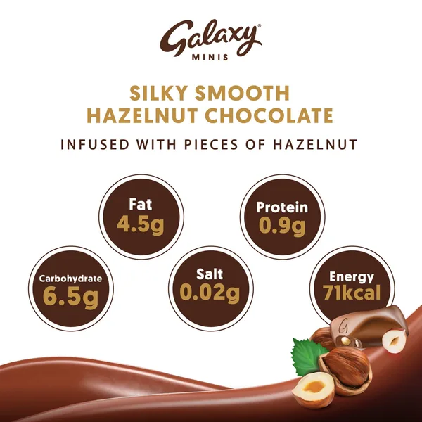 Galaxy Minis Hazelnut Chocolate 11 pcs 137.5 g (4)