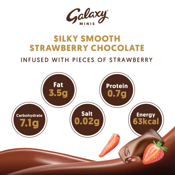 Galaxy Minis Strawberry Chocolate Bars 137.5 g (4)