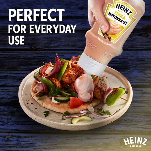 Heinz Spicy Tikka Masala Mayonnaise Top Down Squeezy Bottle 400 ml (3)