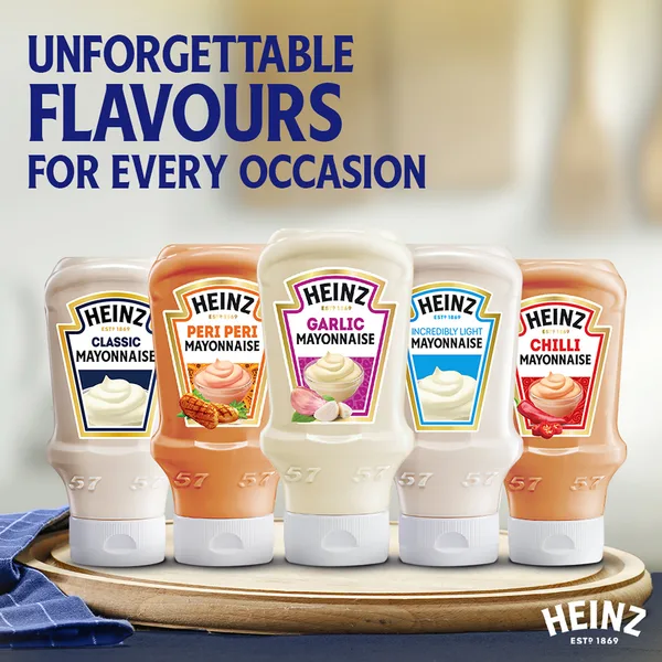 Heinz Real Garlic Mayonnaise Top Down Squeezy Bottle 225 ml (7)