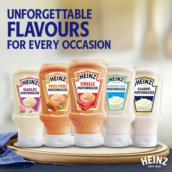 Heinz Fiery Chili Mayonnaise Top Down Squeezy Bottle 225 ml (7)