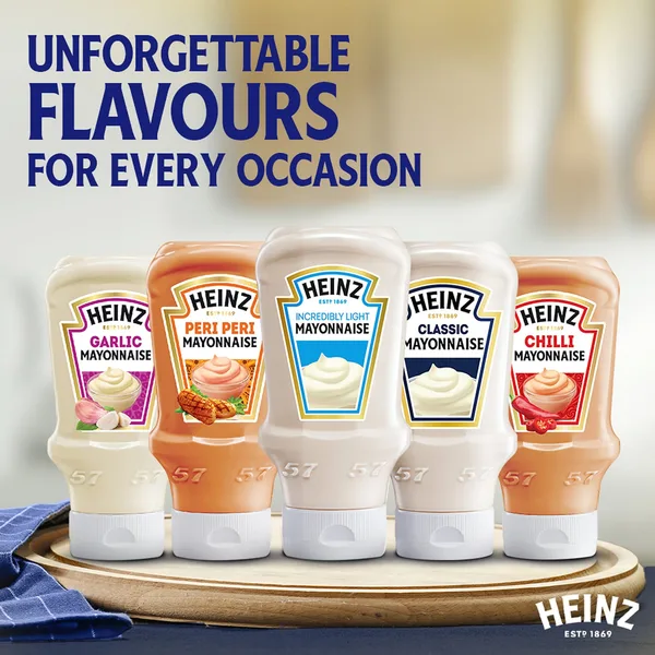 Heinz Light Mayonnaise Top Down Squeezy Bottle 600 ml (7)