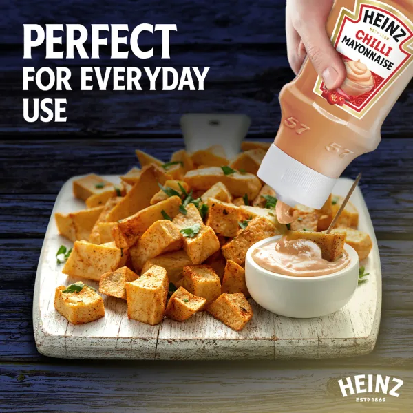 Heinz Fiery Chili Mayonnaise Top Down Squeezy Bottle 400 ml (3)