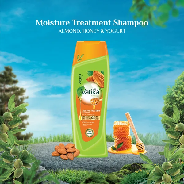 Vatika Naturals Moisture Treatment Shampoo with Almond and Honey For Dry and Frizzy Hair 200 ml (3)