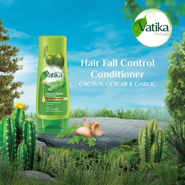 Vatika Naturals Hair Fall Control Conditioner Enriched with Cactus & Ghergir 400 ml (3)
