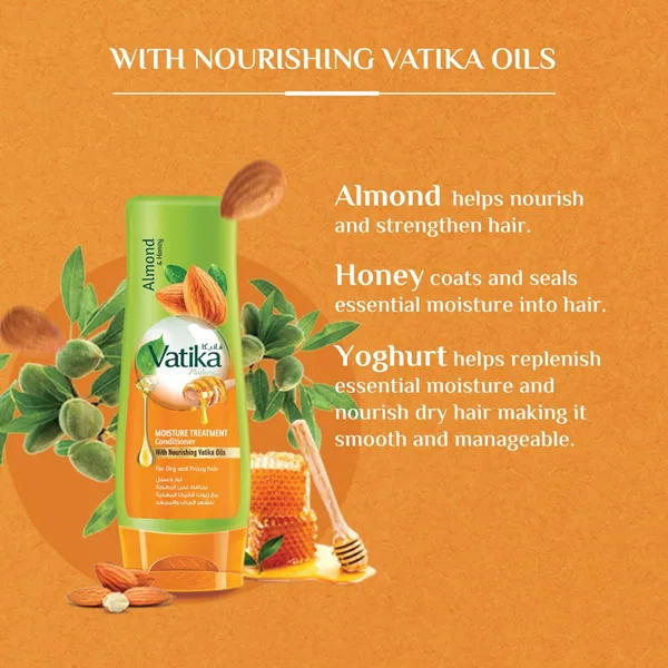 Vatika Naturals Moisture Treatment Conditioner Enriched with Almond & Honey 400 ml (4)