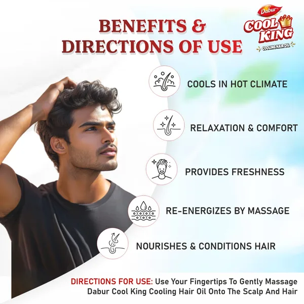 Dabur Cool King Cooling Hair Oil 200 ml (5)