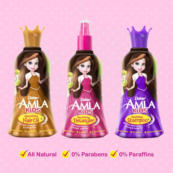 Dabur Amla Nourishing Kids Detangler Hair Oil with Olive & Almond 200 ml (7)