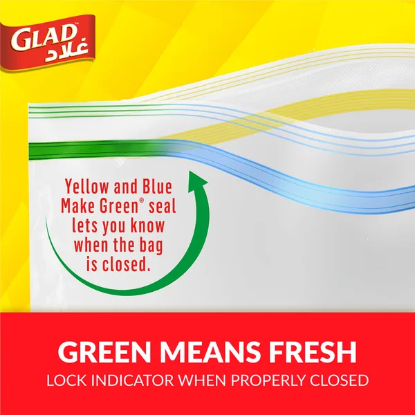 Glad Storage Zipper Bags, Size 16.8cm x 18cm 50 pcs (4)