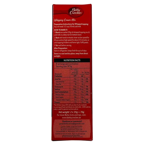 Betty Crocker Whipping Cream Mix 70 g (3)