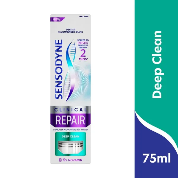 Sensodyne Clinical Repair Deep Clean Toothpaste 75 ml