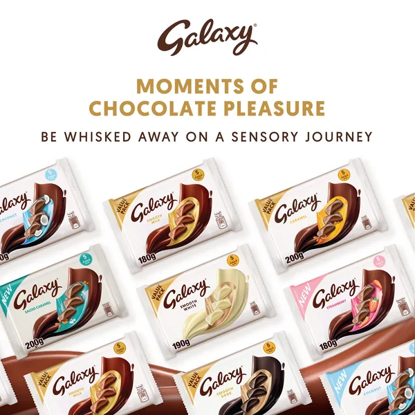 Galaxy Chocolate Multipacks White Chocolate Bars 5 x 38 g (6)