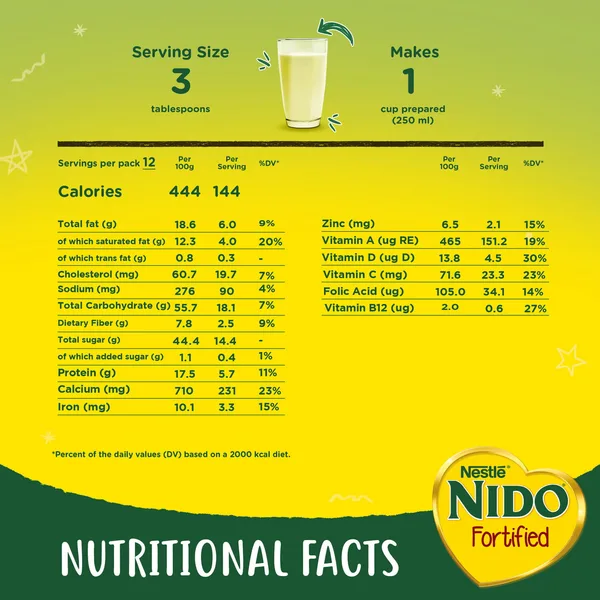 Nestle Nido Fortified Milk Powder Rich in Fiber 400 g (4)