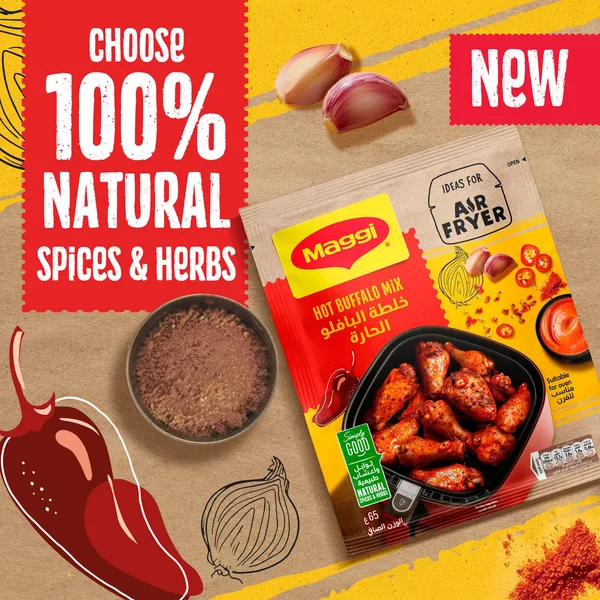 Maggi Hot Buffalo Mix Ideal for Air Fryer 65 g (3)