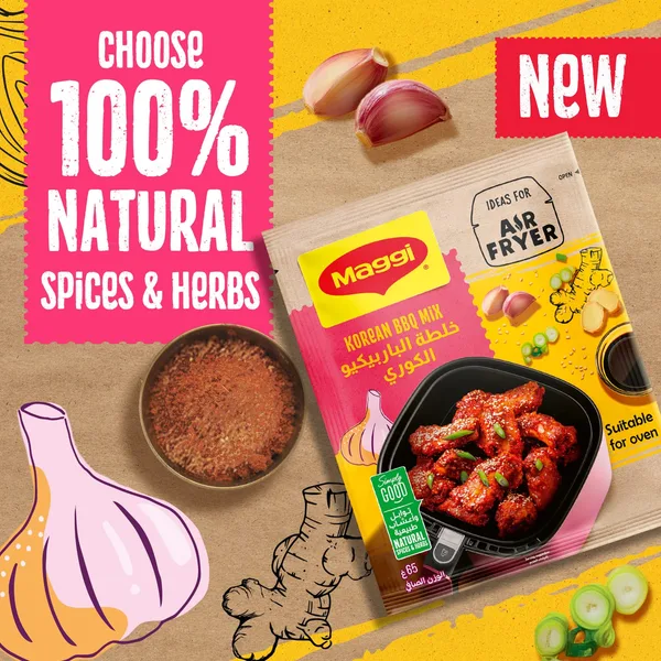 Maggi Korean BBQ Mix Ideal for Air Fryer 65 g (3)