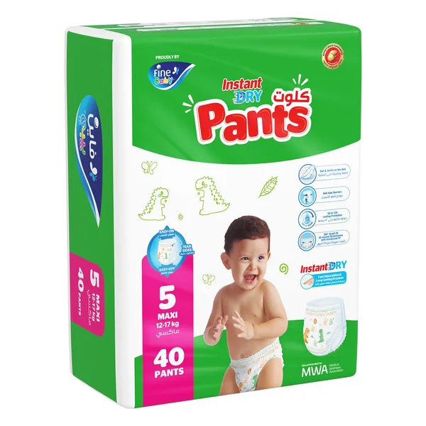 Fine Baby Instant Dry Diaper Pants Size 5 Maxi 12-17kg 40 pcs (3)