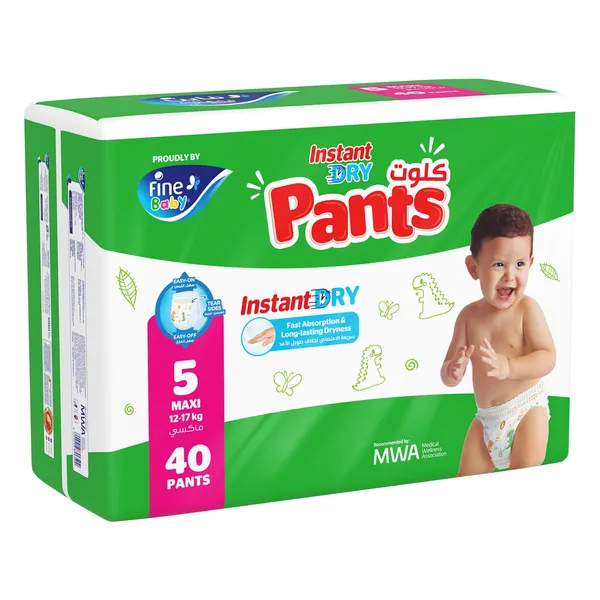 Fine Baby Instant Dry Diaper Pants Size 5 Maxi 12-17kg 40 pcs (5)